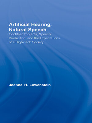 cover image of Artificial Hearing, Natural Speech